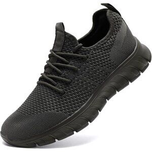 👑Men's Running Sneakers Gray Walking Athletic Lightweight Casual Sport Shoes